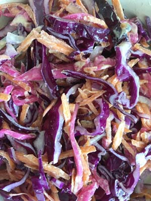 colourful mixed slaw